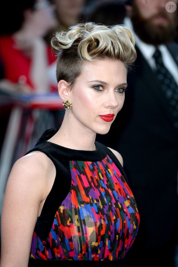 Scarlett Johansson à l'avant-première du film "Avengers : L'Ère d'Ultron" à Londres le 21 avril 2015
