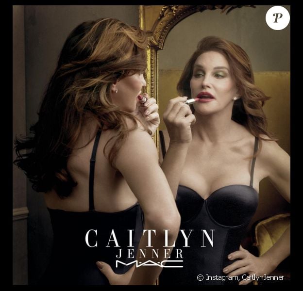 Caitlyn Jenner nouvelle égérie de la marque MAC, dévoile une nouvelle image de la campagne publicitaire pour son rouge à lèvres Finally Free, dont la totalité des bénéfices seront reversés à un fond en faveur des personnes transgenres. Photo publiée sur Instagram, le 7 avril 2016.