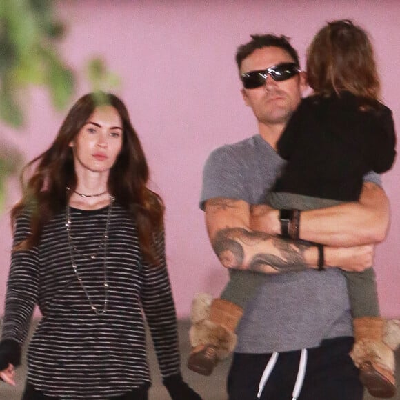 Megan Fox, Brian Austin Green et leur fils Noah à Los Angeles le 21 janvier 2016