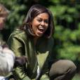 Michelle Obama dans le jardin de la Maison Blanche, à Washington, le 5 avril 2016