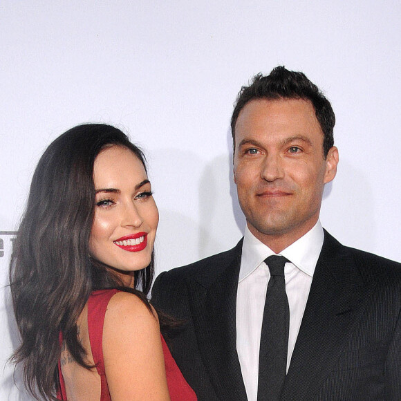 Megan Fox et son mari Brian Austin Green à la Soirée pour célébrer les 60 ans de la marque Ferrari aux Etats-Unis, à Beverly Hills, le 11 octobre 2014.