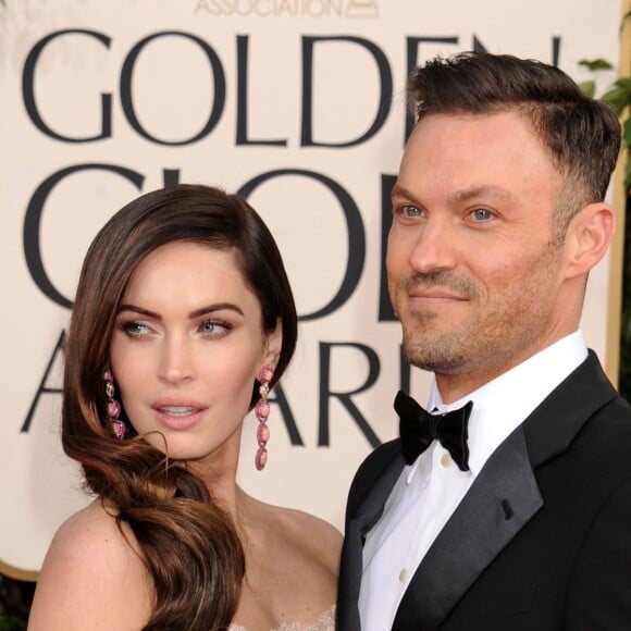 Megan Fox, Brian Austin Green lors de la 70e cérémonie des Golden Globe Awards, le 13 janvier 2013