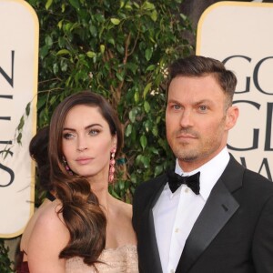 Megan Fox, Brian Austin Green lors de la 70e cérémonie des Golden Globe Awards, le 13 janvier 2013