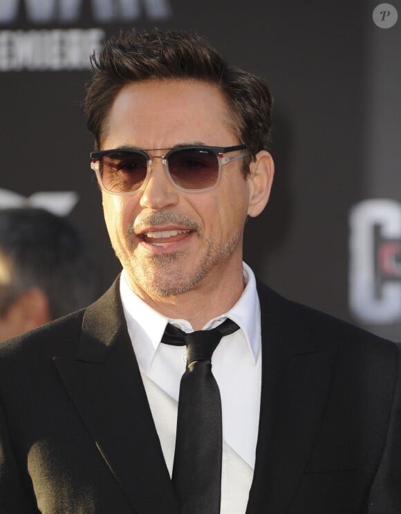 Robert Downey Jr. à la première de Captain America: Civil War au Dolby Theatre à Hollywood, le 12 avril 2016.