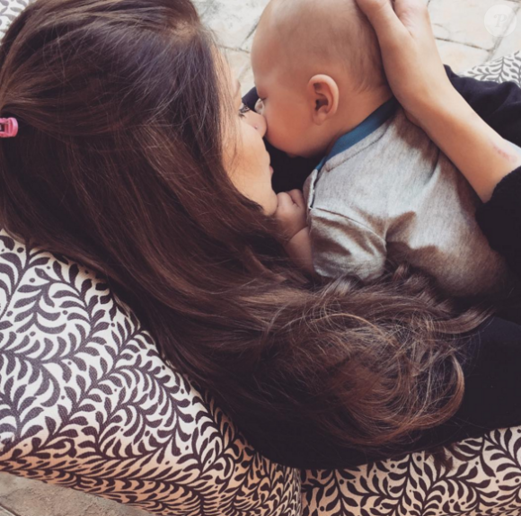 Briana Jungwirth a publié une photo avec son fils Freddie Reign, né de sa brève idylle avec Louis Tomlinson des One Direction, sur sa page Instagram au mois d'avril 2016.