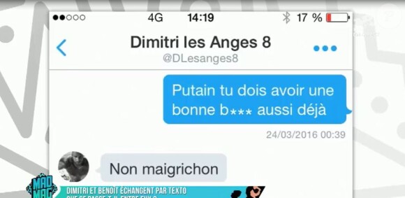 Benoît Dubois : des SMS coquins échangés avec Dimitri Desheraud