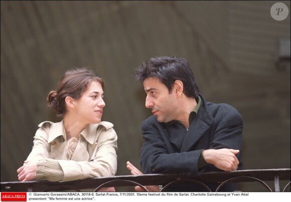 Charlotte Gainsbourg et Yvan Attal au 10e Festival du film de Sarlat le 11 novembre 2001