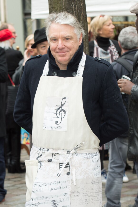 Didier Lockwood lors de la présentation de la Collection de Tabliers Zezette by Montmartre, a Paris le 17 Avril 2016.