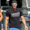Exclusif - Joe Manganiello et Kevin Nash se rendent à leur cours de gym à Savannah, le 19 octobre 2014