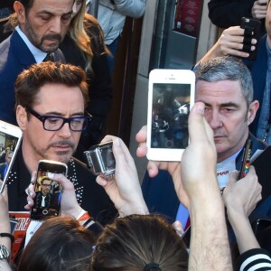 Robert Downey Jr. - Arrivée des people à l'avant-première du film "Captain America : Civil War" au Grand Rex à Paris, le 18 avril 2016.