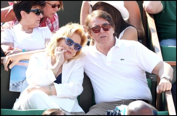 Sylvie Vartan et Tony Scotti à Roland-Garros 1er juin 2011