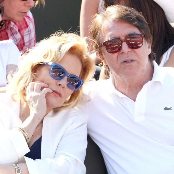 Sylvie Vartan et Tony Scotti à Roland-Garros 1er juin 2011