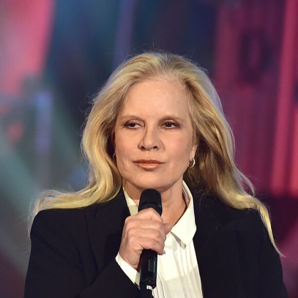 Sylvie Vartan lors de l'enregistrement de l'émission "Les Années Bonheur" à La Plaine St Denis le 3 mars 2015