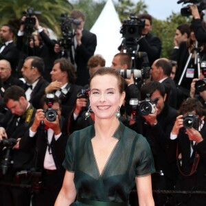 Carole Bouquet - Montée des marches du film "Foxcatcher" lors du 67e Festival du film de Cannes le 19 mai 2014.