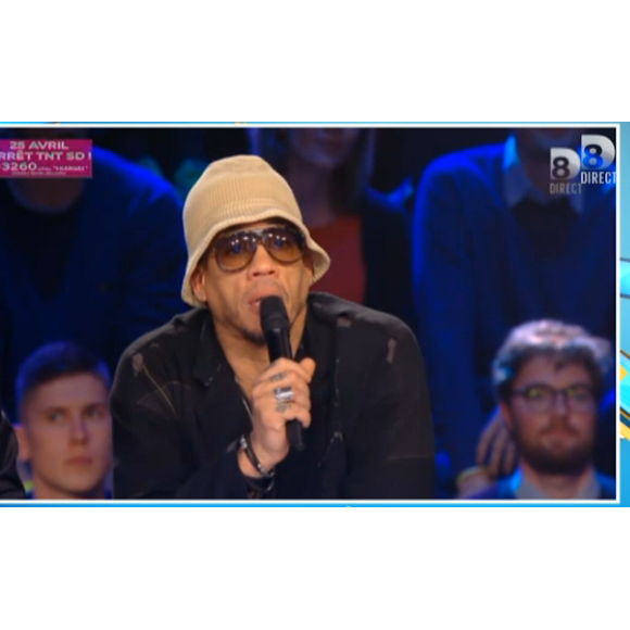 JoeyStarr dans Nouvelle Star, le 19 avril 2016, sur D8
