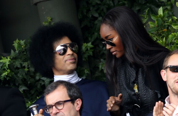 Prince et Damaris Lewis à Roland Garros le 2 juin 2014. Le couple s'est fréquenté pendant deux ans à partir de 2012.