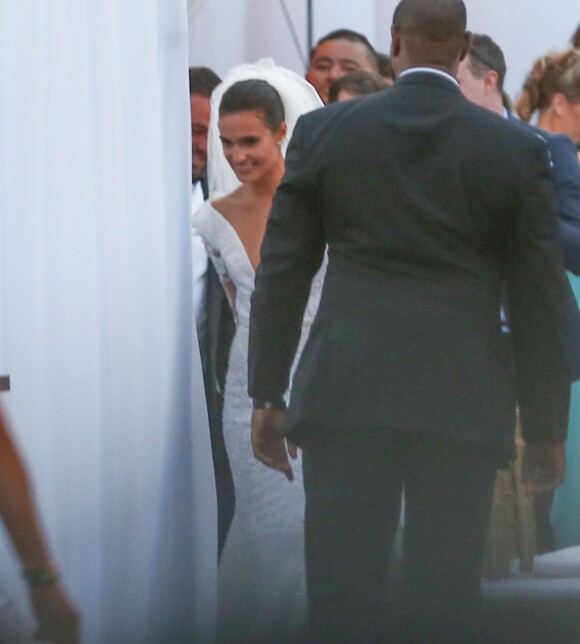 Arrivées au mariage d'Isabela Rangel et David Grutman à Miami le 23 avril 2016