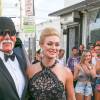 Hulk Hogan et sa femme Jennifer McDaniel au mariage d'Isabela Rangel et David Grutman à Miami le 23 avril 2016