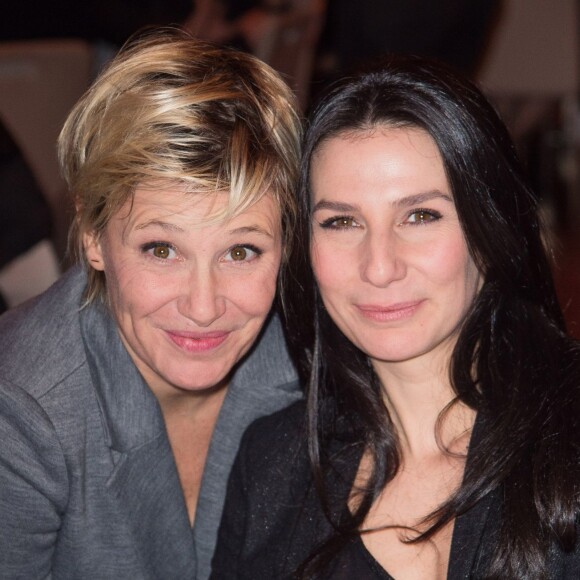 Maïtena Biraben et Marie Drucker - Dîner de la FIDH (Fédération International des Droits de l'Homme) à l'Hôtel de Ville de Paris le 8 décembre 2015.