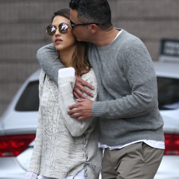 Jessica Alba et son mari Cash Warren - Les célébrités se retrouvent pour assister au mariage de leur amie la styliste Jamie Schneider à Aspen, le 8 avril 2016