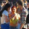 Exclusif - L'actrice Ariel Winter et son compagnon Laurent Claude Gaudette amoureux lors du festival de musique de Coachella à Indio le 23 avril 2016.