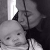 L'épouse d'Arnaud Lagardère, Jade Foret a publié une photo d'elle embrassant son fils Nolan, sur sa page Instagram au mois d'avril 2016.