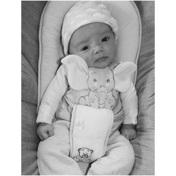 L'épouse d'Arnaud Lagardère, Jade Foret a publié une photo de son fils Nolan, sur sa page Instagram au mois d'avril 2016.