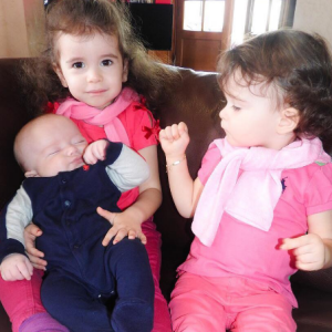 L'épouse d'Arnaud Lagardère, Jade Foret a publié une photo de ses trois enfants, sur sa page Instagram au mois d'avril 2016.