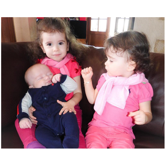 L'épouse d'Arnaud Lagardère, Jade Foret a publié une photo de ses trois enfants, sur sa page Instagram au mois d'avril 2016.