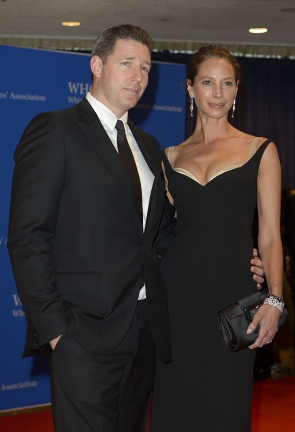 Ed Burns et Christy Turlington au dîner des correspondants à la Maison Blanche, le 30 avril 2016