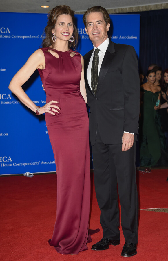 Desiree Gruber et Kyle MacLachlan au dîner des correspondants à la Maison Blanche, le 30 avril 2016