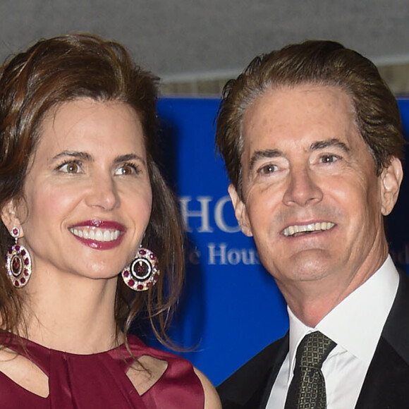 Desiree Gruber et Kyle MacLachlan au dîner des correspondants à la Maison Blanche, le 30 avril 2016