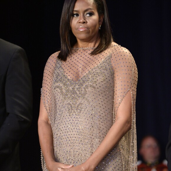 Michelle Obama au dîner des correspondants à la Maison Blanche, le 30 avril 2016
