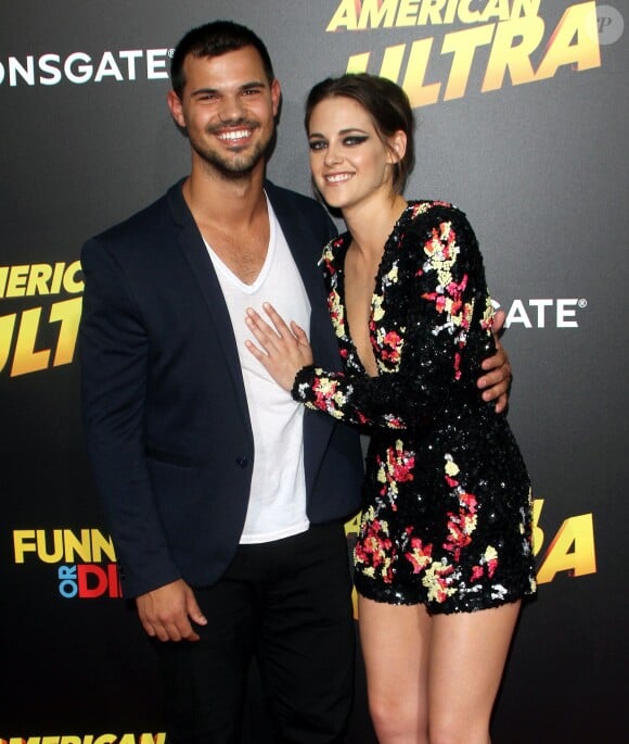 Taylor Lautner, Kristen Stewart - Avant-première du film "American Ultra" au Ace Hotel à Los Angeles, le 18 août 2015.