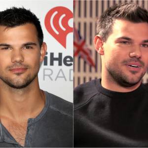 Taylor Lautner en septembre 2015 vs. Taylor Lautner en février 2016.