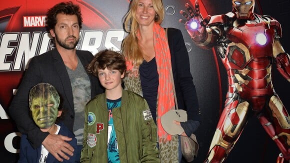 Frédéric Diefenthal : Avec son fils Gabriel et sa chérie, il défie les Avengers