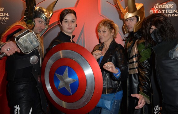 Vanessa Valence - Vernissage de l'exposition"Marvel Avengers S.T.A.T.I.O.N." à La Défense le 3 mai 2016. © Veeren/Bestimage