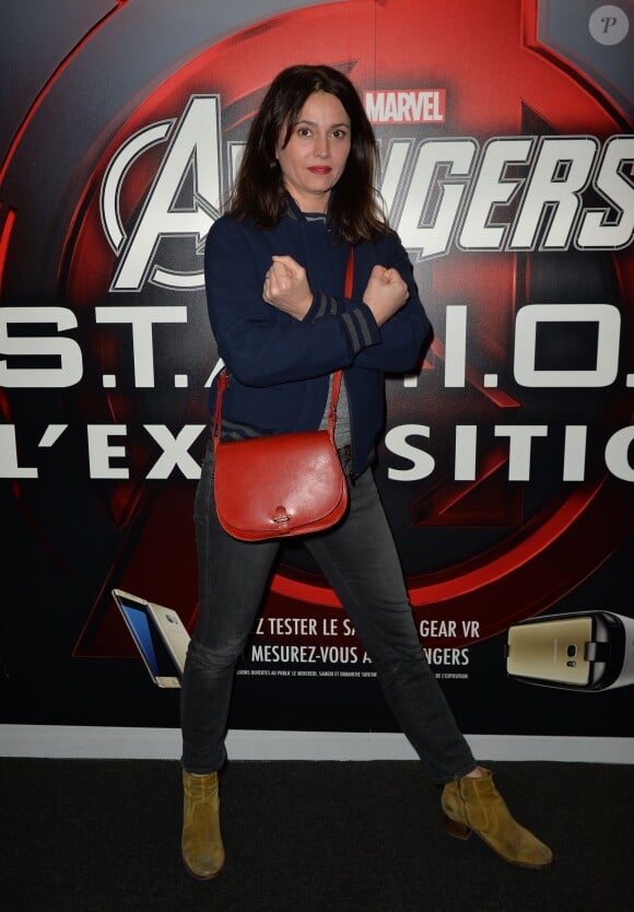 Anne Charrier - Vernissage de l'exposition"Marvel Avengers S.T.A.T.I.O.N." à La Défense le 3 mai 2016. © Veeren/Bestimage