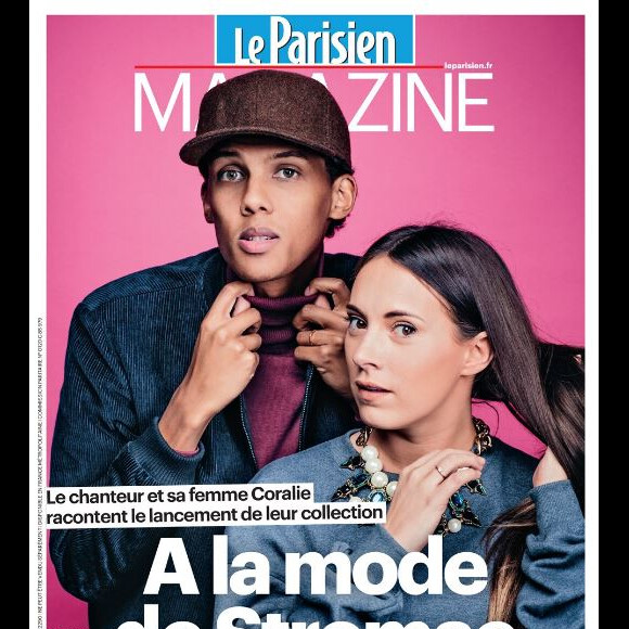 Stromae et sa femme Coralie en couverture de Le Parisien Magazine