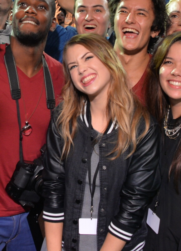 Exclusif - EnjoyPhoenix (Marie Lopez) rencontre ses fans lors du salon Video City, à Paris, le 7 novembre 2015.