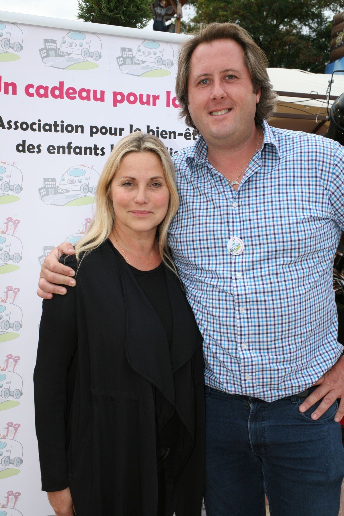 Photo : Exclusif - Sophie Favier et son compagnon Bruno Proost - Le Royaume  des Enfants, une base de loisirs pour enfants, a ouvert ses portes à  Draveil, ce vendredi 04 septembre,