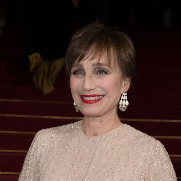 Kristin Scott Thomas - Arrivées des personnalités à la 41ème cérémonie des César au théatre du Chatelet à Paris le 26 février 2016