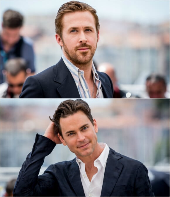 Ryan Gosling et Matt Bomer au photocall de The Guys à Cannes le 15 mai 2016.