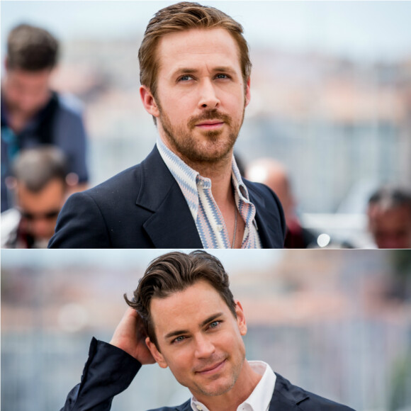 Ryan Gosling et Matt Bomer au photocall de The Guys à Cannes le 15 mai 2016.