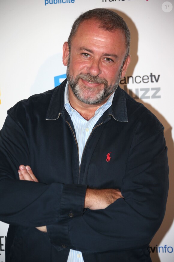 Emmanuel Maubert - Photocall de la conference de presse de rentree de France Télévisions au Palais de Tokyo en 2013.