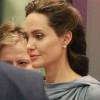 Angelina Jolie s'exprime à propos de la crise des réfugiés sur la BBC à Londres le 16 mai 2016.