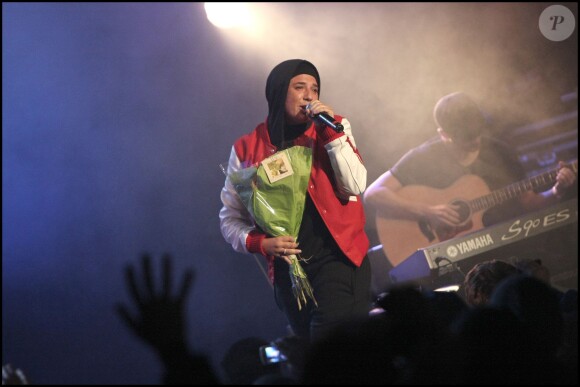 Diam's en concert en hommage à Haïti au Bataclan le 24 janvier 2010