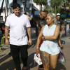 Blac Chyna enceinte et son fiancé Rob Kardashian sont allés déjeuner dans le quartier de Havana 1957 à Miami, le 12 mai 2016