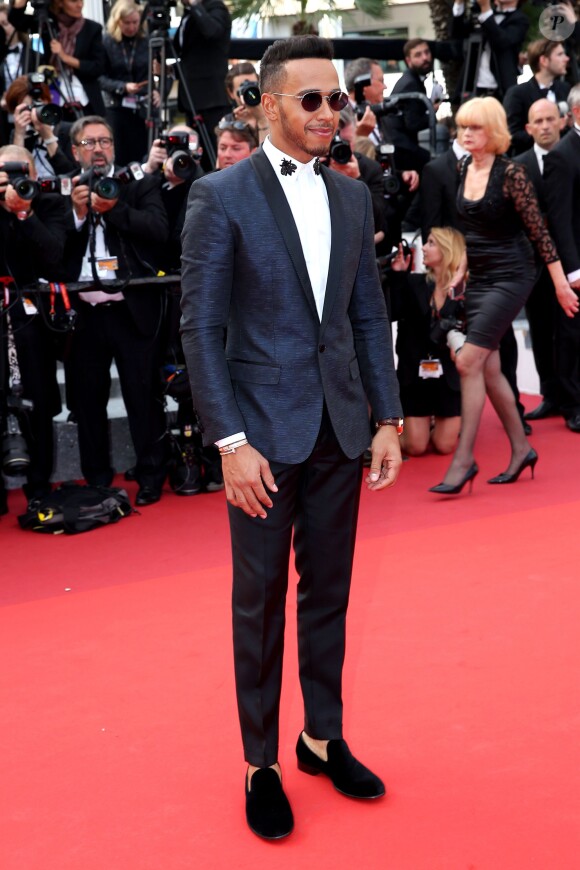 Lewis Hamilton - Montée des marches du film "La fille inconnue" lors du 69ème Festival International du Film de Cannes. Le 18 mai 2016. © Borde-Jacovides-Moreau/Bestimage