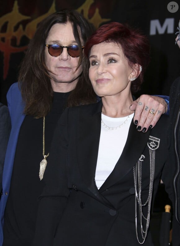 Ozzy Osbourne et Sharon Osbourne se retrouvent pour la soirée 'Corey Taylor Special Announcement' au Palladium à Hollywood le 12 mai 2016